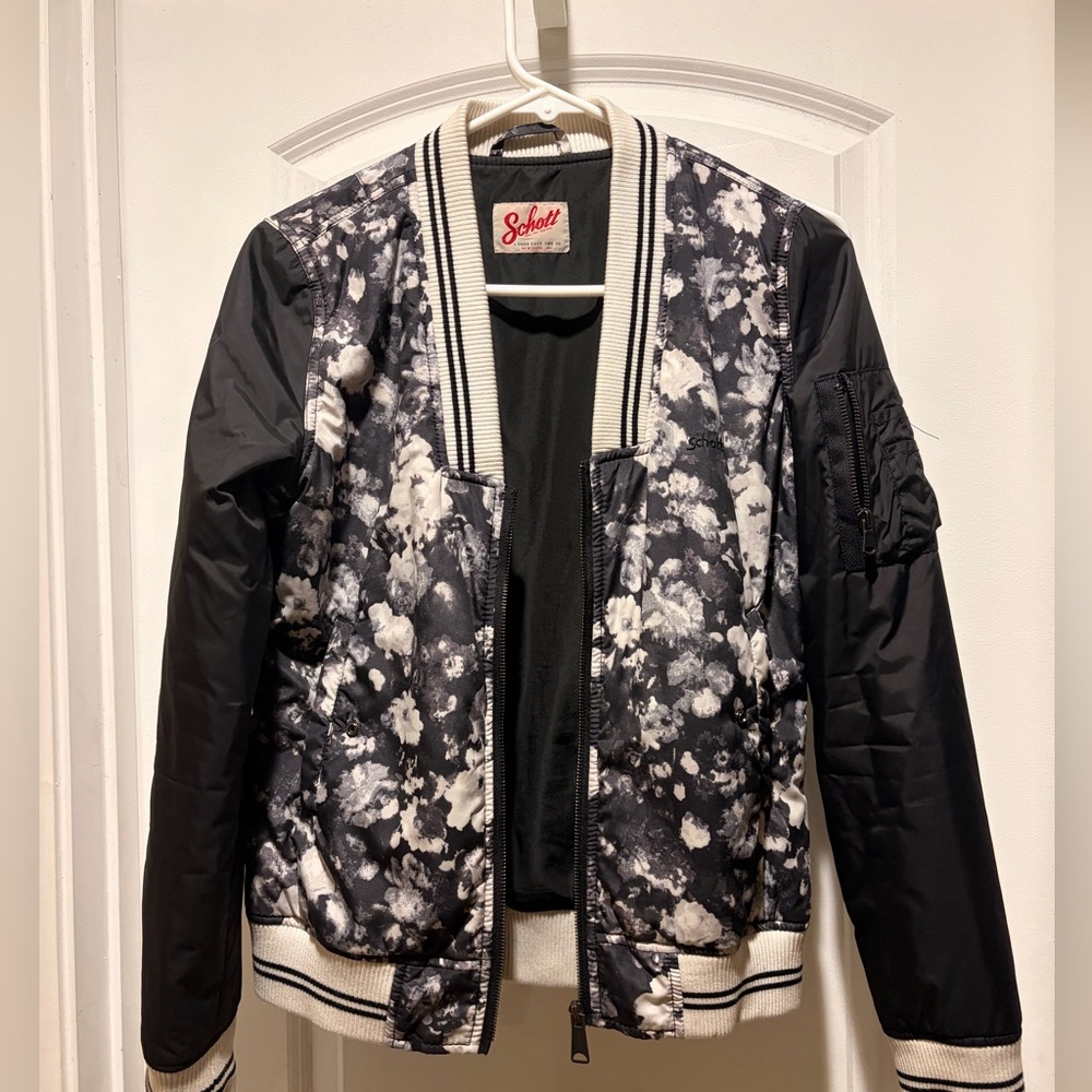 Schott Floral Bomber Jacket